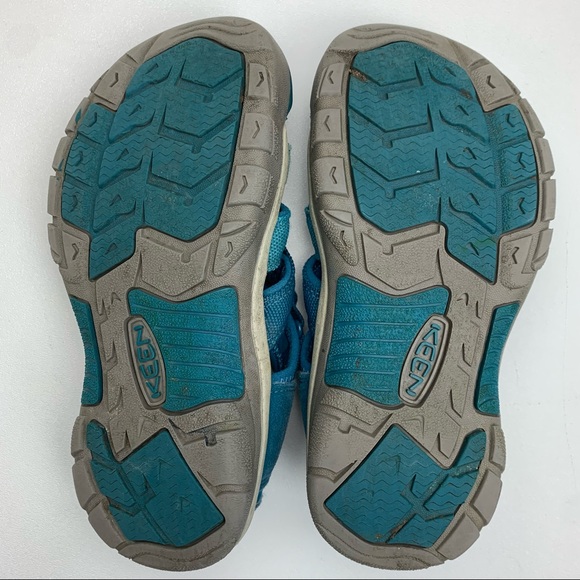 Keen Washable Youth Sandals Teal Blue Size 3 - Picture 10 of 13